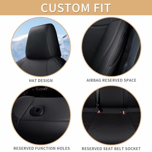 Image of IKABEVEM Custom Fit Seat Covers Fit for Toyota Corolla 2020-2026 Full Set