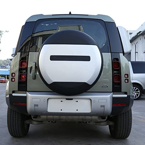 FINMOKAL Capa de pneu sobressalente de plástico prateado para Land Rover Defender 2020 2021 ABS