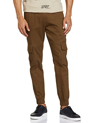 Image of Amazon Brand - Symbol Men's Stretchable Slim Fit Cargo Jogger Pants | Chinos | Casual Trousers