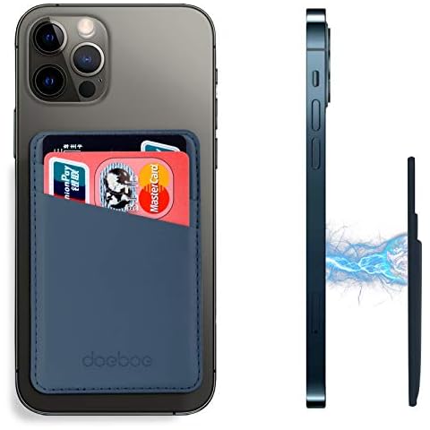 Soporte de tarjeta magnética de cuero para iPhone 13/12 Cover