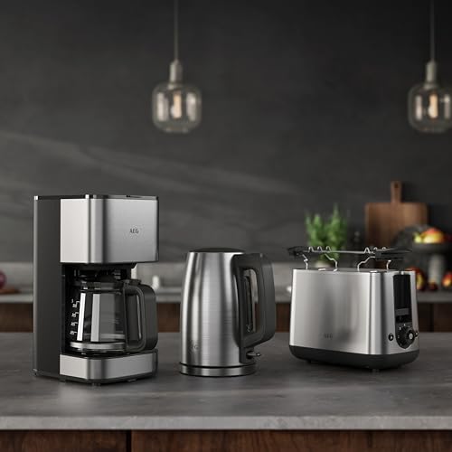 AEG Deli 3 Kaffeevollautomat CM3-1-3ST - Glaskanne - 12 Tassen - 11000 W Leistung - Tropfschutzsystem - Automatische Abschaltung - Abnehmbarer Filter - Metall-Finish – Bild 7