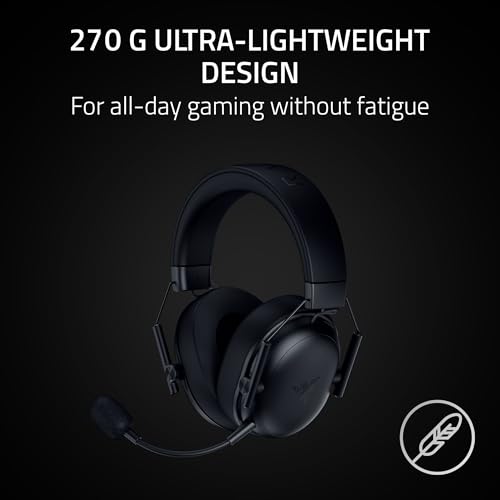Image of Razer BlackShark V3 X HyperSpeed Wireless Gaming Headset for PC: 50mm Drivers - Cardioid Mic - 2.4 GHz, Bluetooth, USB - Works with Mac, PS5, Nintendo Switch, Smartphone - Black (Renewed)