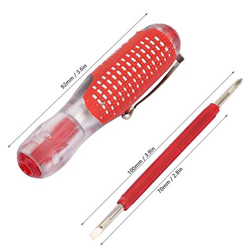 Image of Voltage Tester Pen Measuring 100 to 500V Voltage Dual-Purpose Electric Test Pencil Plumbing Screwdriver Circuit Tester Tool Light Circuit Tester Voltage Detecter Pen Finder Voltage Detector with Dual