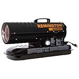 Remington 80,000 BTU Kerosene/Diesel Heater | For Warehouses, Construction, Garages, Barns and Workshops REM-80T-KFA-B)