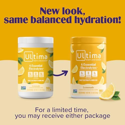 Ultima Replenisher Daily Electrolyte Powder Drink Mix, 90-Serving Canister — view 3