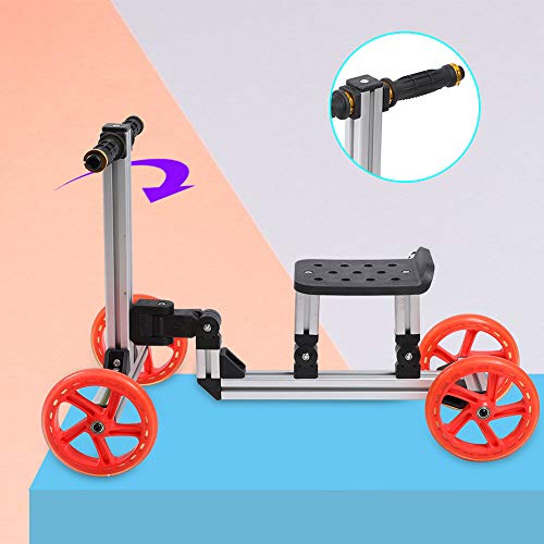 Sporting Goods Scooter infantil livremente montável prata quatro rodas grande bloco deslizante para