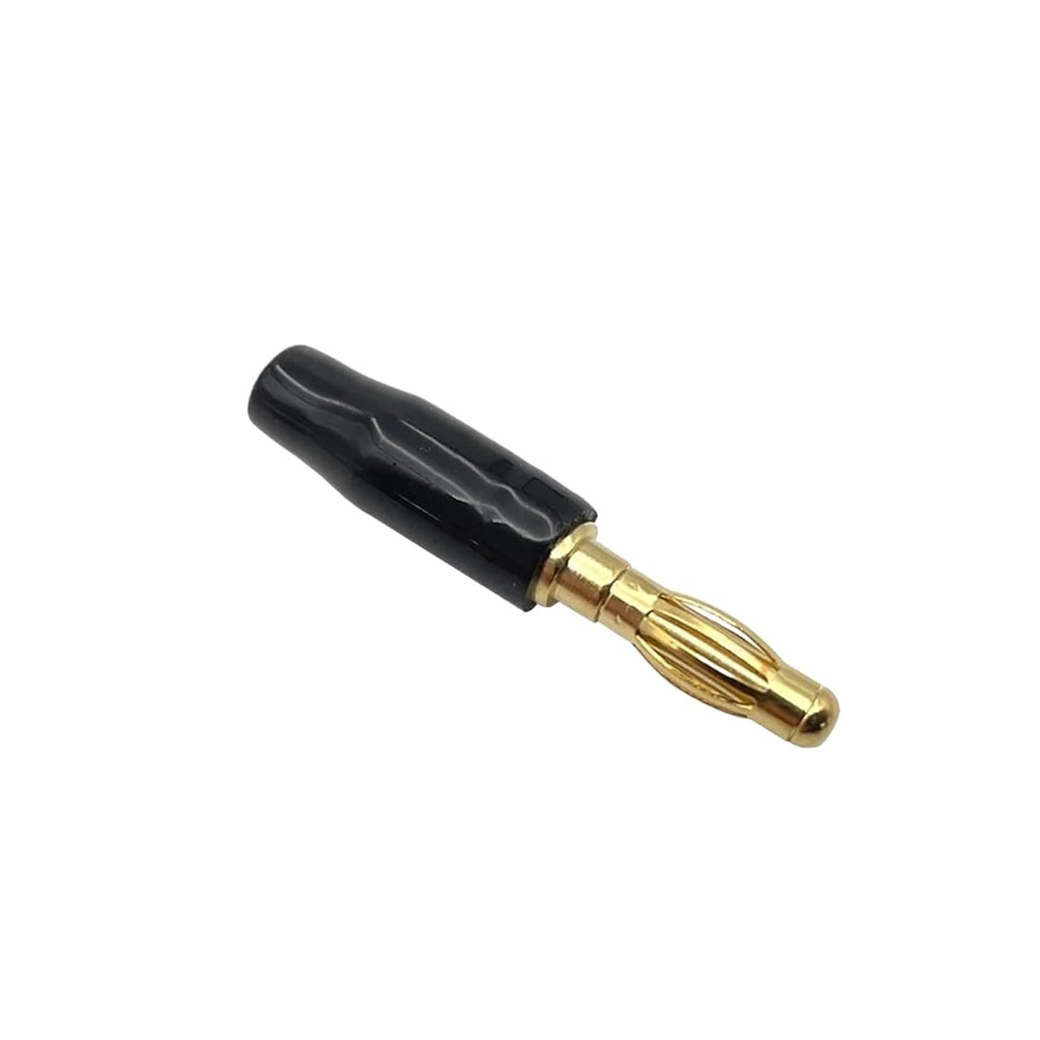 fengpeng 20Pcs Audio Video Speaker Terminal Banana Plugs - Gold-Plated Connectors(Black,200PCS)