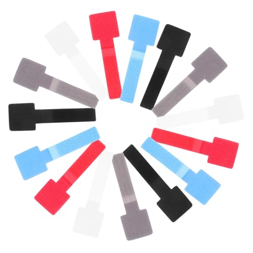 STOBOK 50pcs Organizador de Cables con Adhesivo Clips de Sujeción para Cables Accesorios de Escritorio miniatura 1