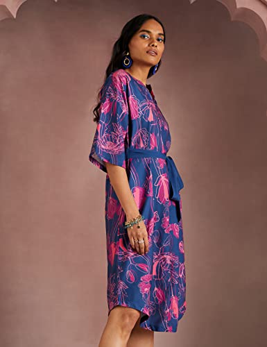 Image of RIVER by Narendra Kumar Premium Designer Women's Floral Print Dress