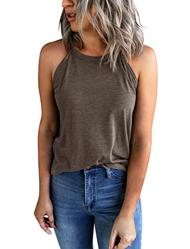 Yuccalley Women's Halter Tank Tops Summer Sleeveless
