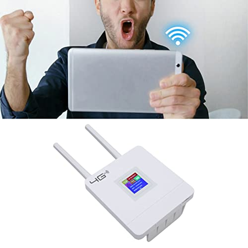 Image of Sanpyl 4G WiFi Router, 4G LTE Wireless Router 300Mbps High Speed with Standard SIM Slot, for Desktop Computer Monitor TV