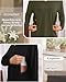 Sweetyweee 3 Pack Women's Oversize Nursing Shirts for Breastfeeding with Hidden Zippers Loose Fit Long Sleeve Maternity Tops(Olive, Mocha, Black,Medium)