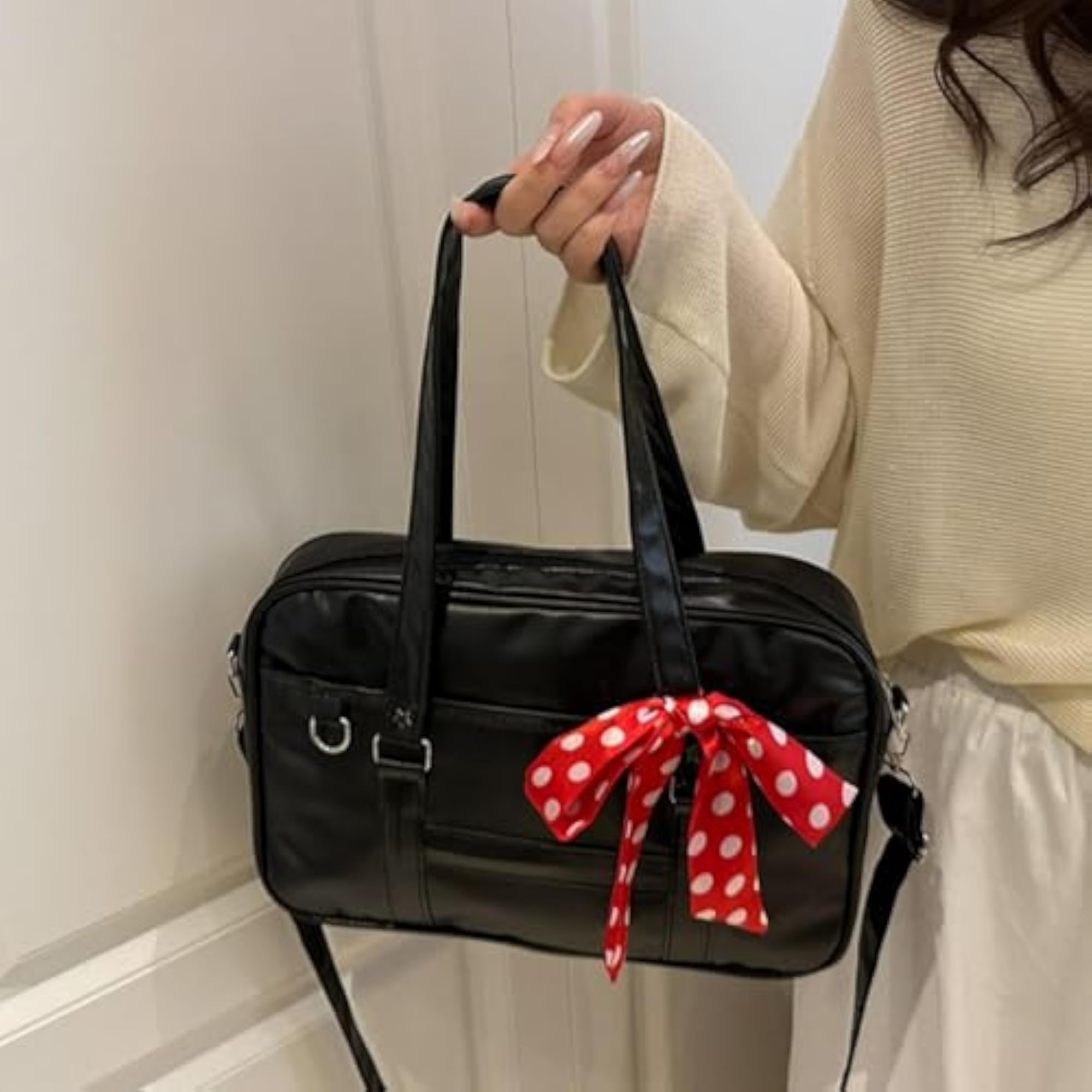Japanese Stylish Shoulder Bag PU Leather School Backpack