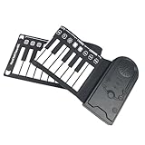 Teclado Electrónico Piano Piano Electrónico Portátil De 49 Teclas Enrollado A Mano De Silicona Y Acero Enrollado A Mano Plegable Para Principiantes