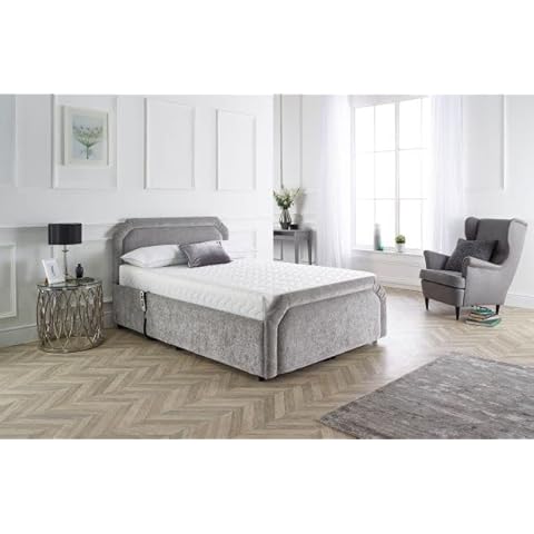 Luxurious Adjustable Double Bed with Memory Foam Mattress Cover