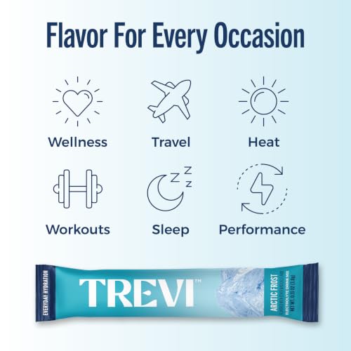 Image of TREVI Electrolytes Powder Packets Sugar Free Hydration Arctic Frost 20 Pack