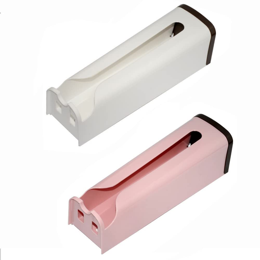 Soporte para bolsa de plástico, soporte para pared, bolsa de almacenamiento de basura, dispensador de bolsas de basura para cocina, hogar, baño (color E)