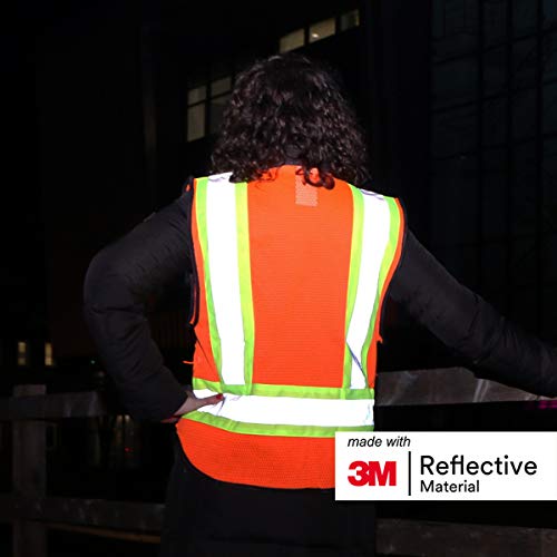 Salzmann 3M Multi-Pocket Safety Vest - Reflective High Visibility Vest - Made With 3M Reflective Material - Meets Ansi/Isea107 #TOP3