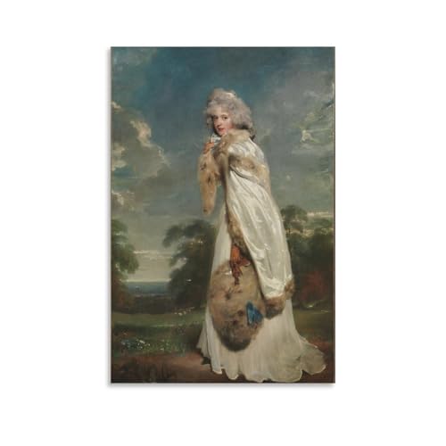 Elizabeth Farren, Later Countess of Der by Thomas Lawrence Prints Home Decor Poster Wall Art Hanging Picture Print Bedroom Decorative Painting Po
