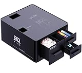 BIQU Panda Den für Bambu-Lab P1P/P1S/X1C/X1E/A1/A1 Mini 3D-Drucker, Filament-Abfallsammelsystem, mit Werkzeugaufbewahrungsschubladen, Kundenspezifischen Direkt-Einwurf-Kot-Sammelschubladen