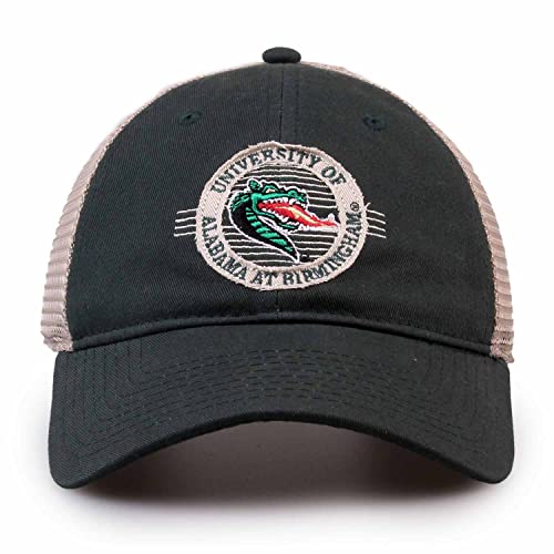 The Game NCAA Snapback - Patch Meshback - Classic Comfort - Adjustable Size - Let Everyone Know which Team You Support (UAB Blazers - Green, Adjustable)