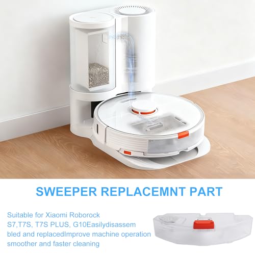 Ersatzteile Wassertank für S7 T7S T7S PLUS G10,Staubsauger-Wassertank,für Tank Elektrische,Steuerung Kehrmaschine Ersatz,Wassertank Kehrmaschine(White)