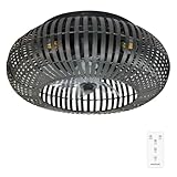 Cecotec Ventilador de Techo con Luz de diseño EnergySilence LampAero 600 Natural DarkWood motor DC 20W, temporizador y modo winter/summer