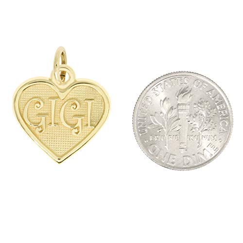 LGU 14Kt Yellow Gold Polished Grandmother Gigi Charm Pendant2