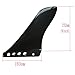 UP100 9 inch Auto Base Longboard & SUP Single Fin - Center Fin for Surfboards & Paddle Boards (9 Inch Touring)