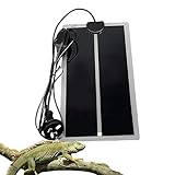 Manta Calefactora para Reptiles, Almohadilla Térmica para Reptiles, 7w 15x28cm Tapetes Térmicos para Terrarios con Temperatura Ajustable, Almohadilla Térmica para Lagartos Geckos Tortuga Serpientes