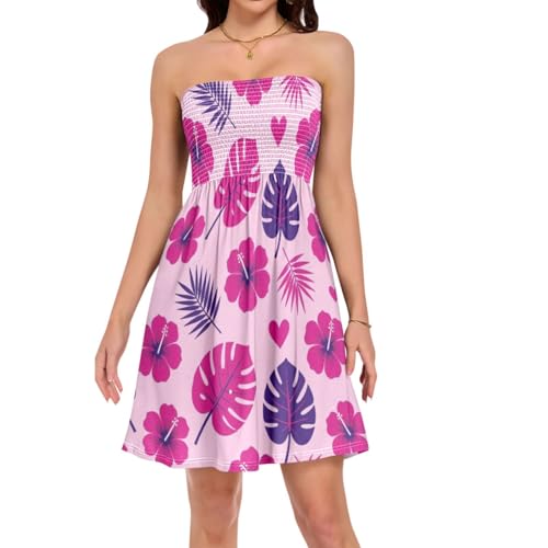 Robe trapèze confortable en matériau doux imprimé anti-plis