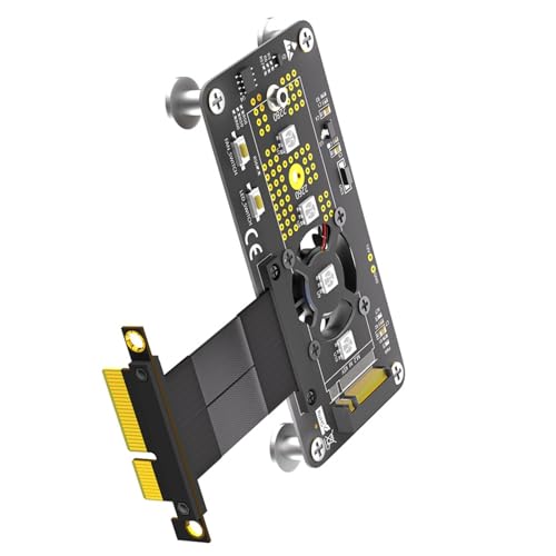 NGFFs Key M Slot NVME HDDs to PCIExpress PCIE3.0 4 Convertitori Scheda Adattatore con Cavo di Prolunga ad Alta Velocità