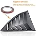 Side Window Louvers Matte Black Compatible with Chevrolet Chevy Camaro 2010 2011 2012 2013 2014 2015 Left Right 2PCS Windshield Sun Shade Cover Lambo Style