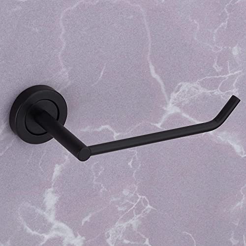 Image of Primax Stainless Steel Toilet Paper Roll Holder /Toilet Paper Holder in Bathroom /Kitchen /Bathroom Accessories (Black)