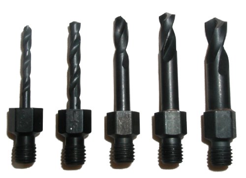 Drill Bits Short Length Threaded Shank, Short Series Drill Bit Set 3 Tight Fit Tools 00133