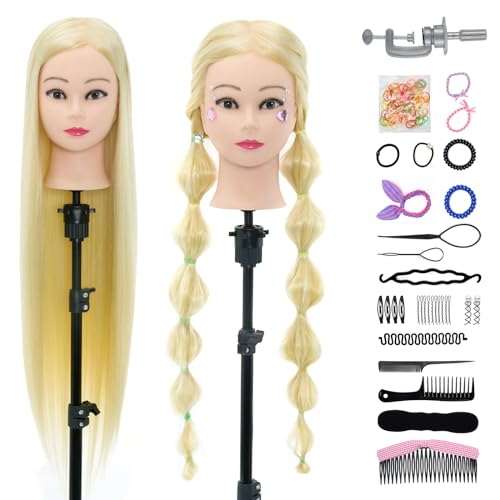 Neverland 30 Zoll Frisierkopf Übungskopf Echthaar 100% Synthetisches Haar...