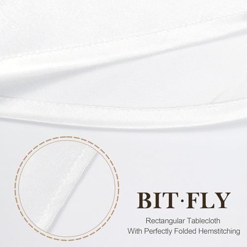 Resistant Tablecloth 228 X 335 cm, Rectangular Table Cloth Table Protector for Christmas Party, Birthday, Wedding - immagine 3