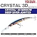 Yo-Zuri Crystal 3D Minnow Deep Diver Jointed Lure, Hot Tiger, 5-1/4-Inch