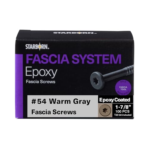 Starborn Fascia Screws #54 Warm Gray - 100pc Box
