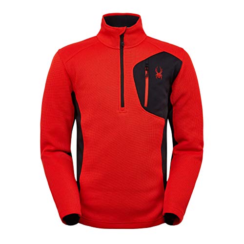 Image of Spyder mens Bandit 1 /2 Zip Fleece Ski Mid Layer Sweater Jacket
