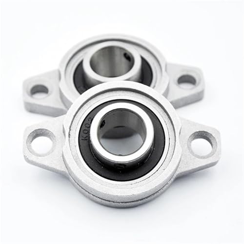 Cojinete KFL002 de 15 mm mini rodamiento de bloque de almohada brida aleación de zinc