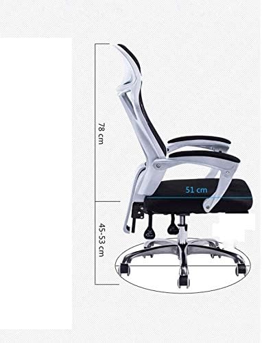 Miniatura 2 de Silla de oficina reclinable, capacidad ergonómica, de malla, reclinable, giratoria, ejecutiva, silla de oficina, silla de trabajo y soporte lumbar