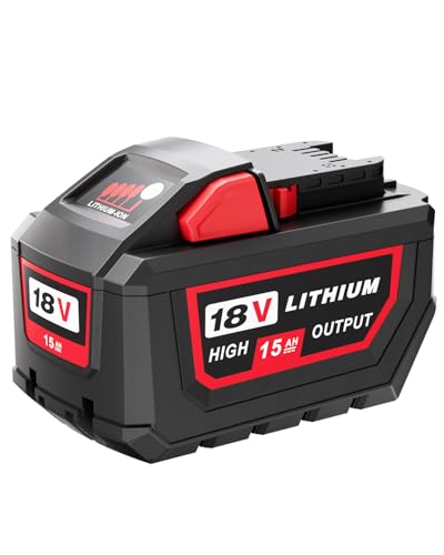 Image of Upgraded 1Pack 18V 15.0Ah Replacement Battery for Milwaukee M-18