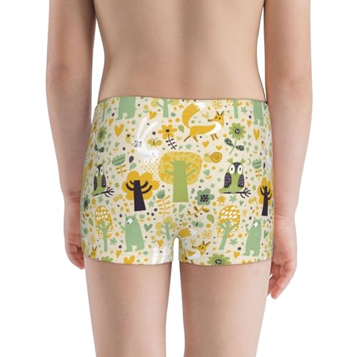 Boys' Cotton Boxer Brief Soft Underwear-Animal Tree3