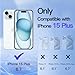 JETech Privacy Screen Protector for iPhone 15 Plus 6.7-Inch, Anti-Spy Tempered Glass Film with Easy Installation Tool, 2-Pack