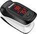 Pulse Oximeter Fingertip, Blood Oxygen Saturation Monitor with Pulse, Accuracy Heart Rate Monitor and SpO2 Meter, Metene Portable Digital Reading LED Display Oximeter with Lanyard and Batteries