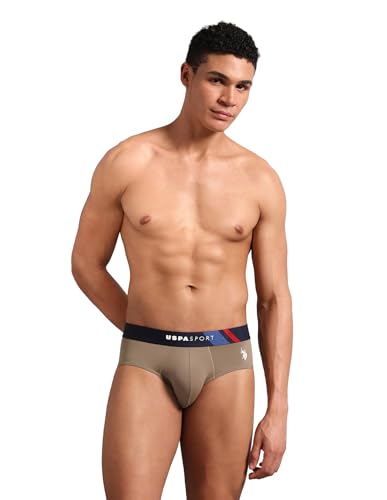 Image of U.S. Polo ASSN. Men's Nylon Micro Fibre Sports High Stretch Underwear Briefs