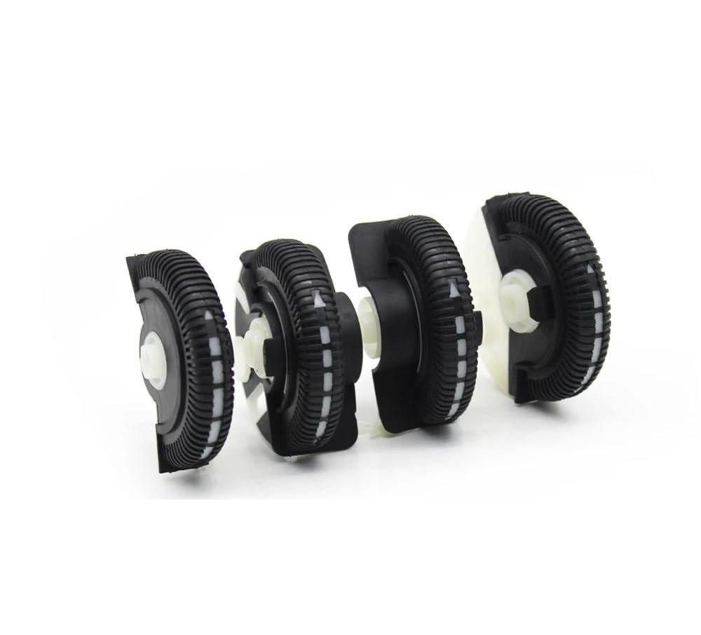 Car Air Vent Grille 2/4PCS Set Car Front Rear Air Conditioning Control Roller AC Vent Rolling Wheel For Mercedes For Benz E Class W211 E200 E300 Ac Front Grille(Black 4pcs)