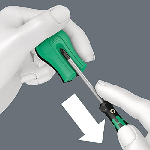 WERA 05033404001 9500 Magnet SB, Magnetisiergerät, Entmagnetisierer Schwarz-grün 68 x 34 mm