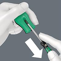 Wera 05134000001 Kraftform Micro Big Pack 1 Schraubendrehersatz, 25-teilig & 05033404001 9500 Magnet SB, Magnetisiergerät, Entmagnetisierer Schwarz-grün 68 x 34 mm – Ansicht 6
